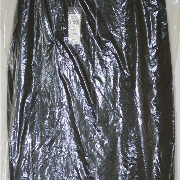 NWT BCBGMaxzria Chiffon Panel Pencil Skirt Black - Picture 4 of 7